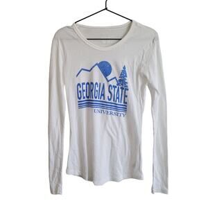 Georgia State University Womens Sz M Long Sleeve T Shirt Alma Mater NWOT